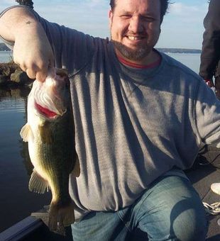 Largemouth Bass Reeled in Delavan Lake